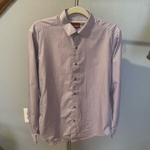 Alfani Men’s Fitted Performance Shirt, Size Medium 15-15.5, 34-35 Sleeve